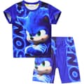Sonic The Hedgehog Pyjamas för pojkar Barn T-shirt & shorts Pyjamasset 140cm