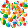 28-delade minibadbollar - 13 cm - Uppblåsbara leksaker för pool och strand