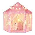 Miniatyrbilde 1 av 4: Leketelt for barn, sekskantet prinsessetelt, lekehotell (rosa)