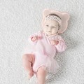 Miniatyrbillede 5 af 5: Babypude 3D Memory Foam - Spædbarnspude til at forhindre fladt hoved - Toddler Sleep Head Support Pude til bilstol og barnevogn Grå