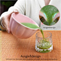Miniatyrbild 7 av 9: Keramisk Matcha-te, inklusive matchaskål och matchavisp, 5-delars set rosa pink