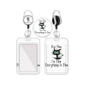Miniatyrbild 2 av 6: Retractable ID Card Holder MultiColor cat pattern MultiColor