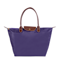 Miniatyrbild 1 av 7: Vattentät Nylon Dumpling Handväska Dam Tote Väska Stor Kapacitet Handväska för Resor Vikbar Casual Axelväska Lila Purple l