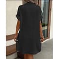 Dress - Casual Solid Color Button Design M M