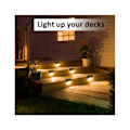 Miniatyrbild 4 av 10: 32-pack solcellslampor för utomhusbruk, vattentäta LED-solcellslampor för trappor, staket, trädgård, uteplats och gångväg 32pcs 32pcs