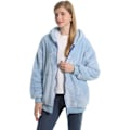 Miniatyrbillede 3 af 6: Damejakke, Frakke, Sweatshirt, Hoodies, Casual, Bomber, Tyk Fleece, Lynlås, Cardigan, Bærbar Filtforbinding BLÅ M