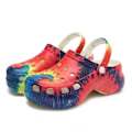 Miniatyrbilde 1 av 8: Fargerike hullsko for kvinner, lette slippers, komfortable sandaler, strandsko red 37