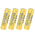 Miniatyrbilde 2 av 3: 4 stk Lommelykt Batteri Gif 9900mah 18650 Oppladbar Batteri Gul
