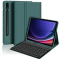Bluetooth Keyboard Case + Keyboard Compatible with Samsung Galaxy Tab S8+/S8 Plus 12.4 inch - Dark Green