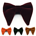 Miniatyrbillede 6 af 9: Mænd Oversized Butterfly Solid Fløjl Butterfly Bryllupsfest Smoking Justerbar Wine red