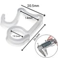 50-pack Outdoor String Light Hooks Transparent Transparent