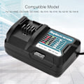 Miniatyrbillede 8 af 8: Hurtig litiumbatterilader til 10,8V 12V Makita DC10WD/BL1015 EU-stik 100-240V 0.4