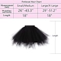 Miniatyrbild 5 av 5: Dam Tutu Party Dans Tyllkjol Kort M SVART