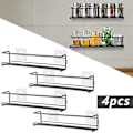 Miniatyrbild 5 av 5: 4-pack Kökshyllor Kryddställ Väggmonterad Förvaring Organizer Skåp Stativ (LGL)