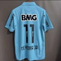 Miniatyrbild 1 av 2: 12-13 Säsong Brasilien Santos Tröja Santos Jubileumsutgåva No. 11 Neymar Kortärmad Fotbollsuniform Retro Topp XL