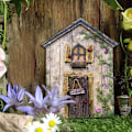 Miniatyrbild 5 av 8: 6 st Fe Dörrar för Träd Miniatyr Fe Trädgård Utomhus Dekoration Tillbehör Gård Konst Skulptur Dekoration för Barnrum Väggträd