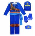 Barn Anime Phantom Cosplay Kostyme Hettegenser Ninja Super Blå 130cm Blå - Perfekt Blå 120cm_MGF Blue 120cm