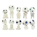 Miniatyrbillede 1 af 2: 10 stk. Lysende Træ Elvere Ånd Prinsesse Mononoke Mikrolandskab Figur Ornament Glødende Miniature (blå)