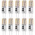 10-pack G4 LED-lampor 12V AC DC 2W Dimbar 3000K Varmvit för underskåp, ljuskrona, landskapsbelysning
