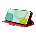 Miniatyrbillede 3 af 5: Præget læderpung etui med stativ til Huawei Nova 11i / Maimang 20 / Enjoy 60 Pro Red