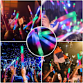 Miniatyrbilde 3 av 11: 50 stk fargerike LED-skumlysende pinner Fargeskiftende lysstav for konsertklubber 50pcs