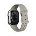 Miniatyrbillede 1 af 5: Passer til iwatchS9 876SE Apple Watch armbånd præget lille rose silikone Solsikke - mørk sten grå Sunflower - dark rock grey 38/40/41mm