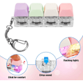 Miniatyrbillede 4 af 6: Fidget Tastatur Nøglering med LED Lys Tastatur Fidget Clicker Sjov Knap Fidget Legetøj til Dekompression Dekoration Färg B