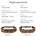 Miniatyrbilde 2 av 9: 1 stk Syntetisk Flettehår Fletter med Justerbar Belte Flettet Bohemisk Stil Kvinners Hårklipp 1B 1B Athree strand braid