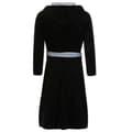 Fleece morgonrock med huva för män Black_MGF Black L