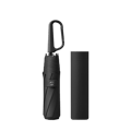 Automatic Umbrella with Ring Clip - Foldable Travel Umbrella Black Black
