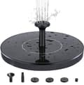 Solar Powered Water Fountain 16 cm Black
