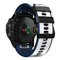 Miniatyrbilde 3 av 3: 26 mm silikon armbånd for Garmin Fenix 6X/Fenix7X/7X pro, COROS Vit Hvid