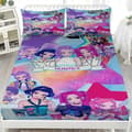K-POP Demon Hunters Bedding Set Demon Hunters Fitted Sheet Set with Two Pillowcases 137cm*193cm 137cm*193cm
