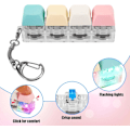 Miniatyrbilde 4 av 6: Fidget Tastatur Nøkkelring med LED Lys Tastatur Fidget Clicker Morsom Knapp Fidget Leke for Dekompresjon Dekorasjon Färg A