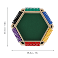 Miniatyrbilde 2 av 7: Shut The Box Terning Spill 6 spillere 6 fargesidig trebordplate Steng boksen med 12 terninger