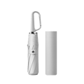 Automatic Umbrella with Ring Clip - Foldable Travel Umbrella Grey Grey