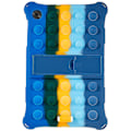 Miniatyrbild 2 av 5: Tabletskydd för Lenovo Tab M10 HD Gen 2 TB-X306X med Pop-It Fidget Leksak, Stötskyddande Skal med PC-Stativ Colorful Dark Blue