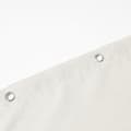 Natural Linen Shower Curtain - Waterproof Bathroom Curtain with Hooks E