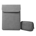13,3\" Laptopfodral / Datorväska / Macbook - Läder - Välj färg_MGF Grey