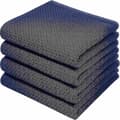 6-pack 100% Bomull Frotté Köksdukar - Hängögla för Disk och Köksrengöring - Perfekt Mörkblå 34*73cm_MGF Dark blue 34*73cm