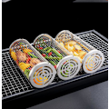 Miniatyrbilde 6 av 11: 2-pakks Grillkurv i Rustfritt Stål, 2 Kroker og 2 Gaffler. Rullgrill