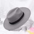Miniatyrbilde 7 av 8: Hatter i filt for menn og kvinner, cowboyhatter, sceneopptredener, dansefester, jazz, Panama, vinter og høst svart black No,