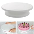 Miniatyrbillede 1 af 7: Kagefad Roterende - Bageudstyr - Cake turntable White Vit