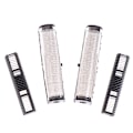 Pikkukuva 2 / 5: 4 kpl / set Kemei Km-1102 hiustenleikkurin trimmeri parranajokone vaihdettava H Black onesize
