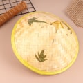 Miniatyrbillede 7 af 8: Retro Bamboo Rattan Fisherman Hat Håndlavet vævet halmspand A