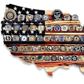 Miniatyrbillede 3 af 8: Træ Amerika US Flag Challenge Coin Display U.S. Militære Mønter A2