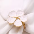 Miniatyrbillede 4 af 5: Bryllup enkel blomme serviet serviet 5 kronblade lucky flower serviet Gold 1pcs