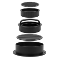 Miniatyrbilde 4 av 8: Non Stick Hamburger Meat Ball Pai Press Fylt Burger Meatball Black 12.5x12.5x6cm