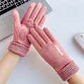 Miniatyrbild 3 av 6: Modehandskar Höst Vinter e Furry Warm Mitts Full Fing Fleec A7 onesize