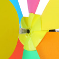 Pikkukuva 3 / 5: 2kpl Myy 3D Iso eläin Mehiläinen Tuulimylly Tuulipyörre Whirligig Y 24*22*0.5 12pcs